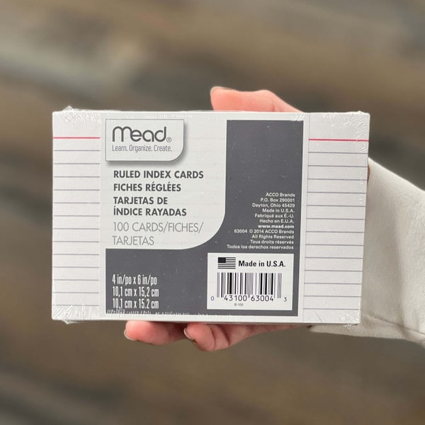 Mead® Ruled Index Cards 3 x 5